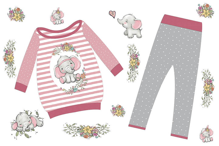 Ballonkleid-Set – Elephant Girl