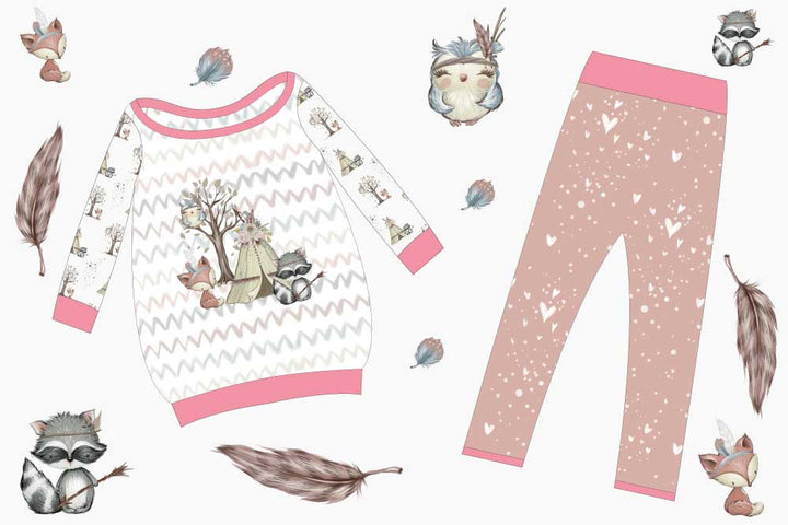 Ballonkleid-Set – Woodland Girls