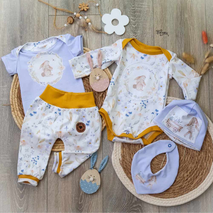 Baby Set - Blumen und Hase