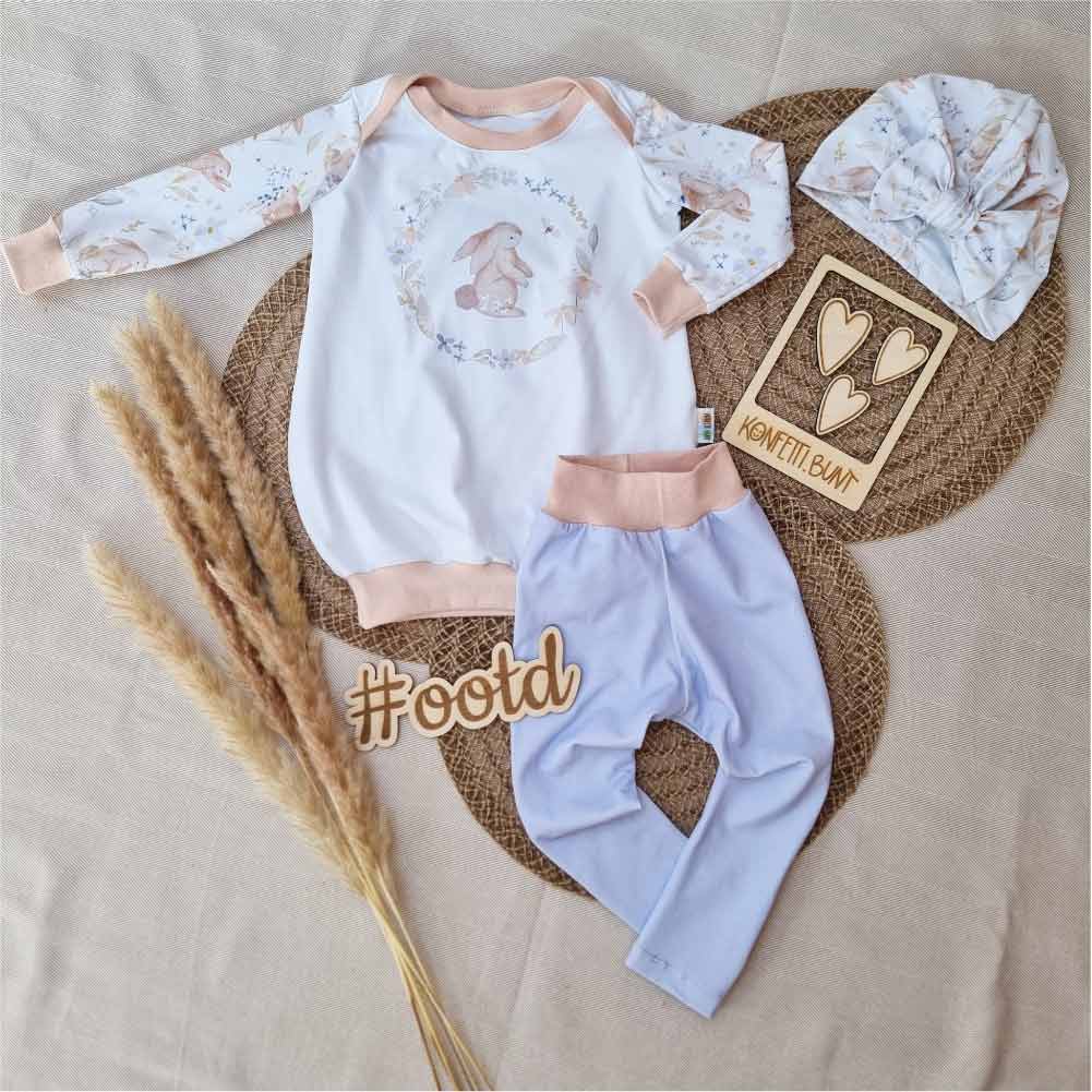 Ballonkleid - Set – Frühlingshase - Cut&Sew