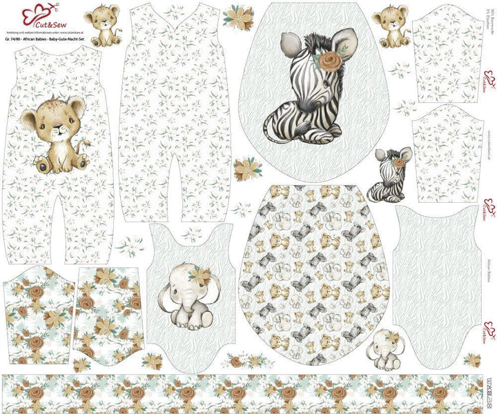 Baby-Gute-Nacht-Set – African Babies - Cut&Sew