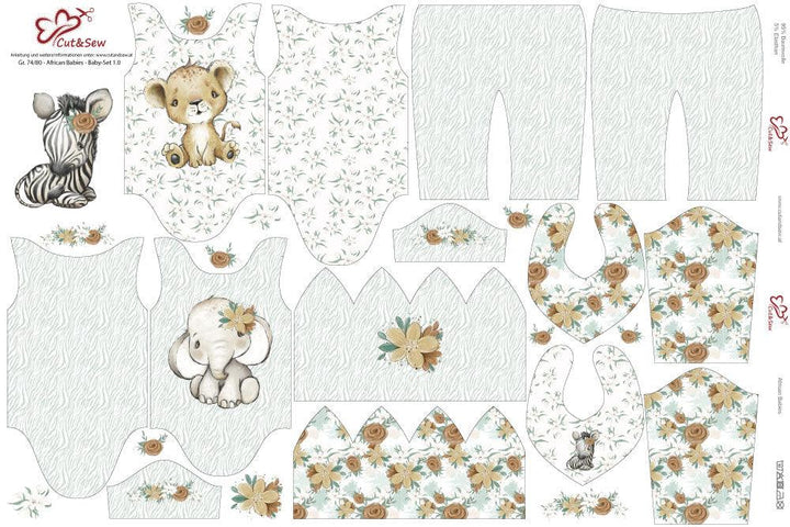 Nähset African Babies