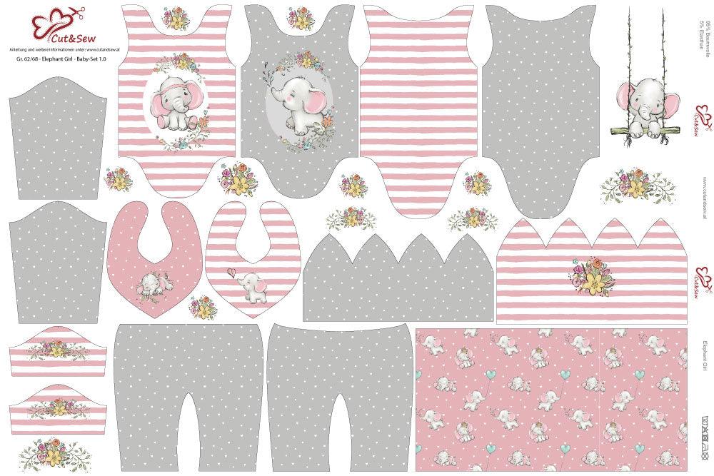Baby Set – Elephant Girl - Cut&Sew
