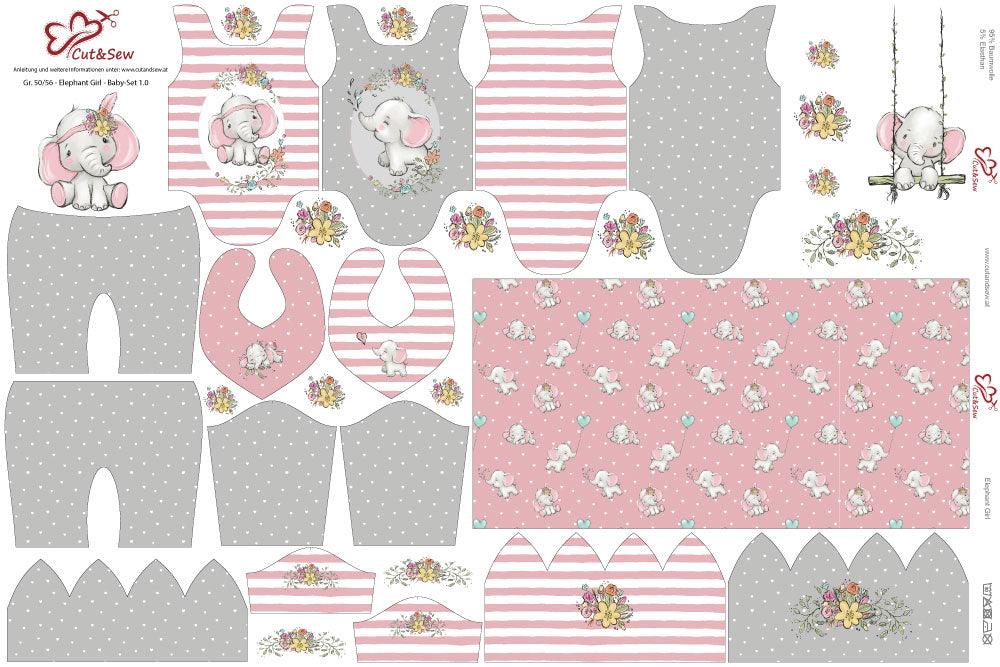 Baby Set – Elephant Girl - Cut&Sew