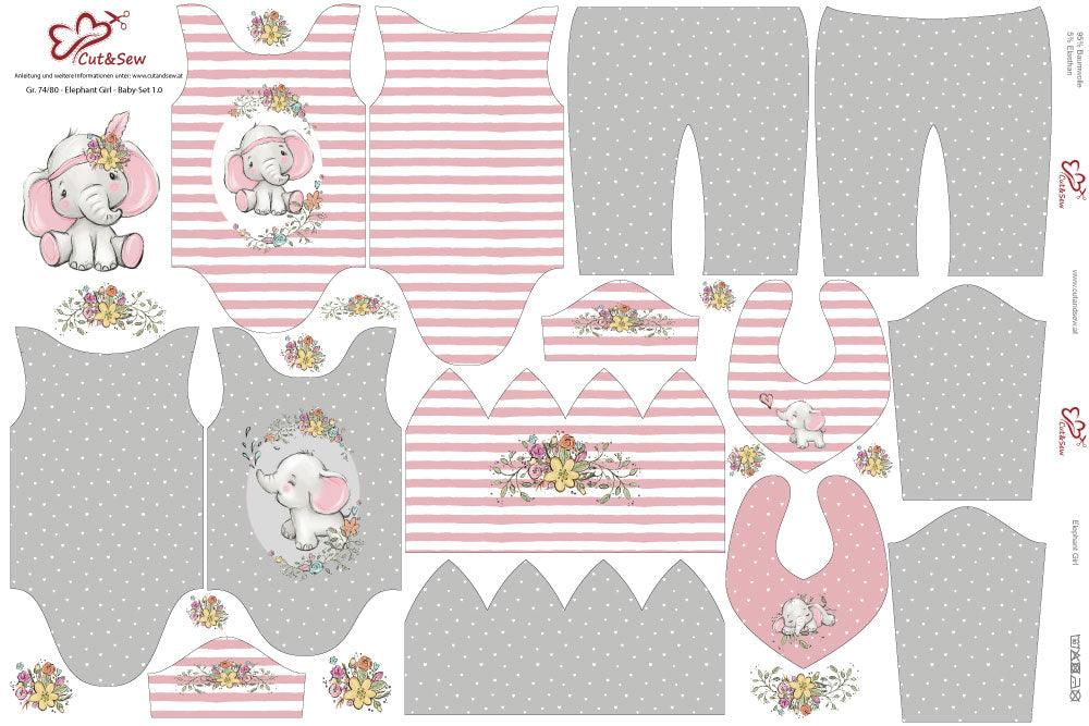 Baby Set – Elephant Girl - Cut&Sew