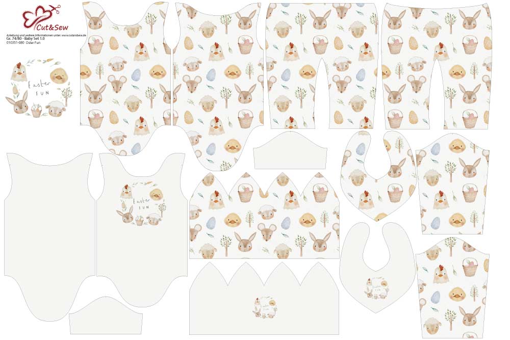 Baby Set - Oster Fun - Cut&Sew