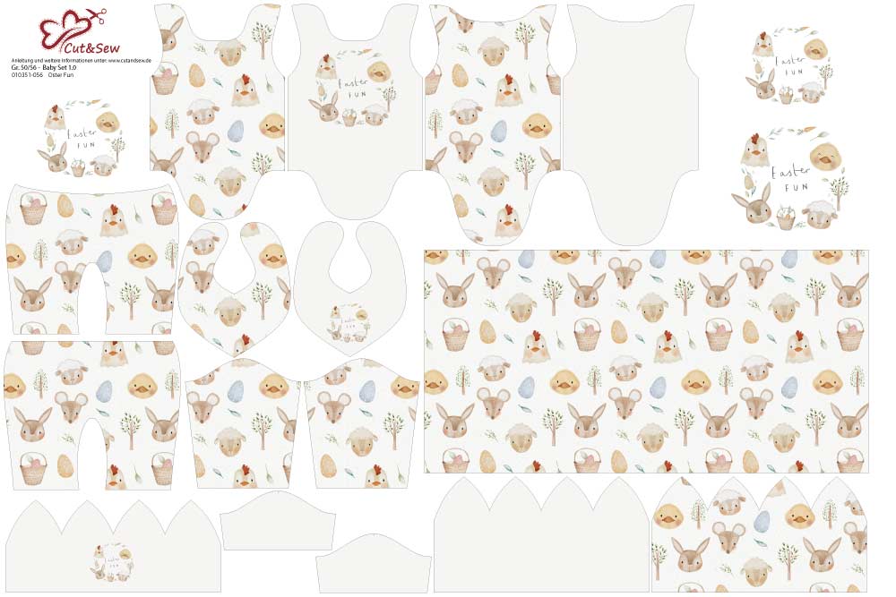 Baby Set - Oster Fun - Cut&Sew