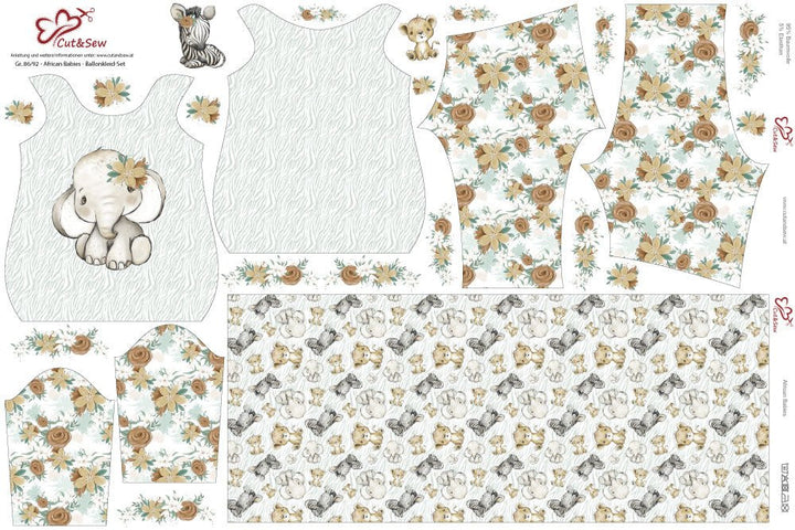Ballonkleid-Set – African Babies - Cut&Sew