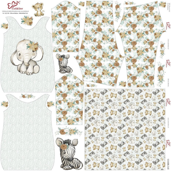 Ballonkleid-Set – African Babies - Cut&Sew