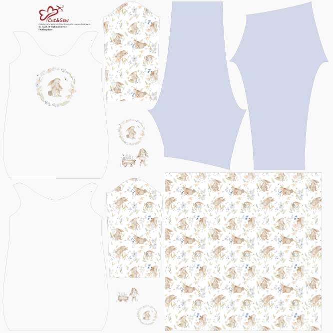 Ballonkleid - Set – Frühlingshase - Cut&Sew