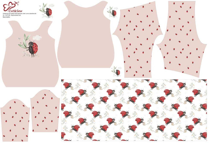 Ballonkleid - Set – Marienkäfer - Cut&Sew