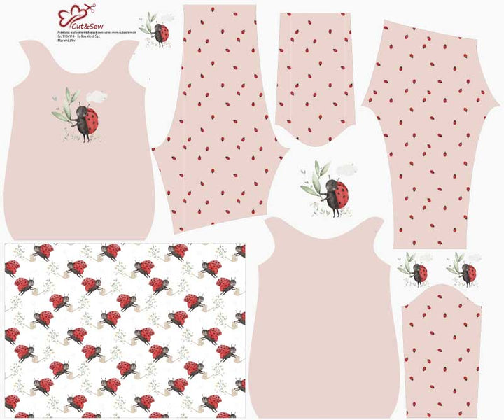 Ballonkleid - Set – Marienkäfer - Cut&Sew