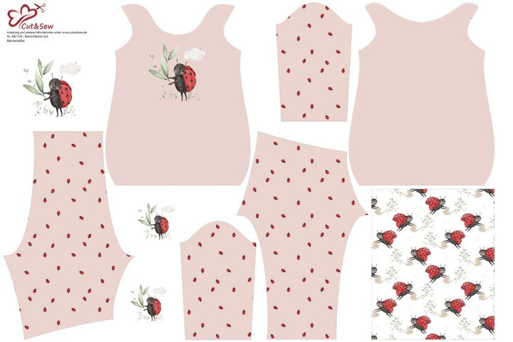 Ballonkleid - Set – Marienkäfer - Cut&Sew