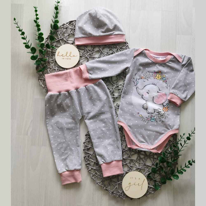 Baby Set – Elephant Girl - Cut&Sew