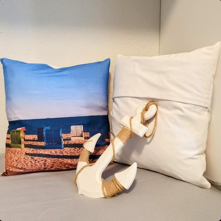 Kissen Nähset Fertig vorne und hinten