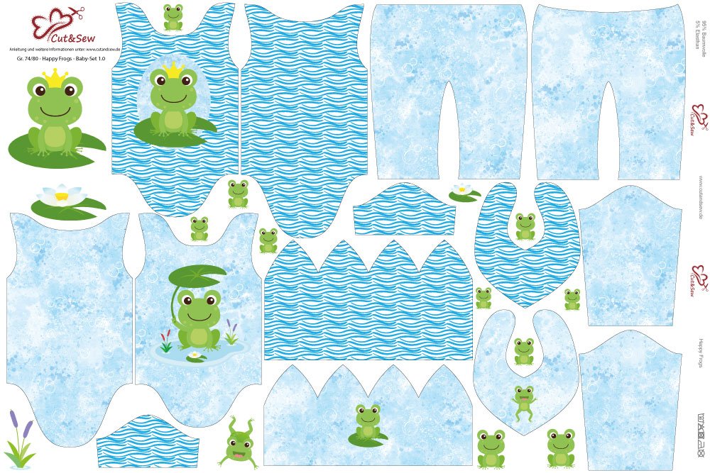 Baby Set – Happy Frog - Cut&Sew