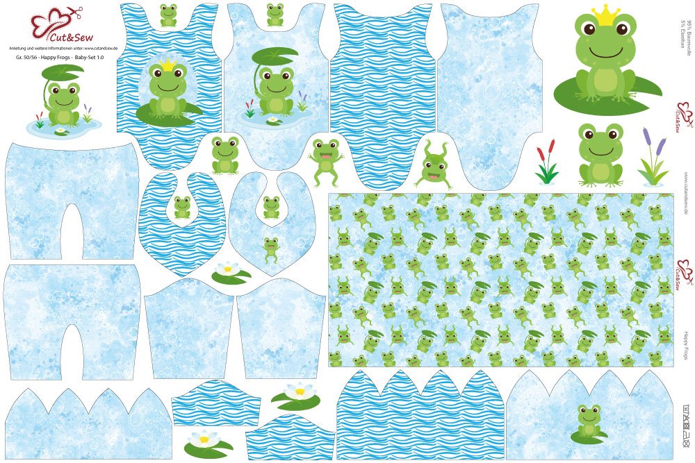 Baby Set – Happy Frog - Cut&Sew
