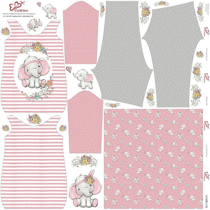 Ballonkleid-Set – Elephant Girl - Cut&Sew