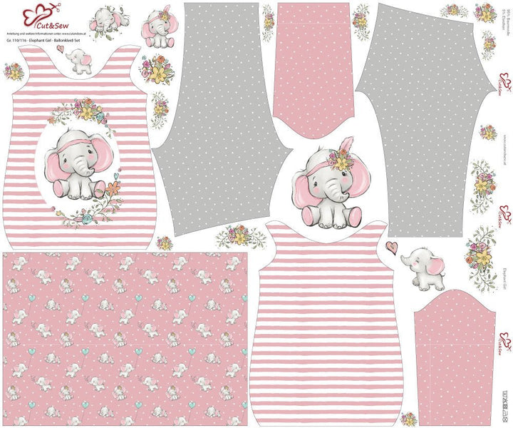 Ballonkleid-Set – Elephant Girl - Cut&Sew