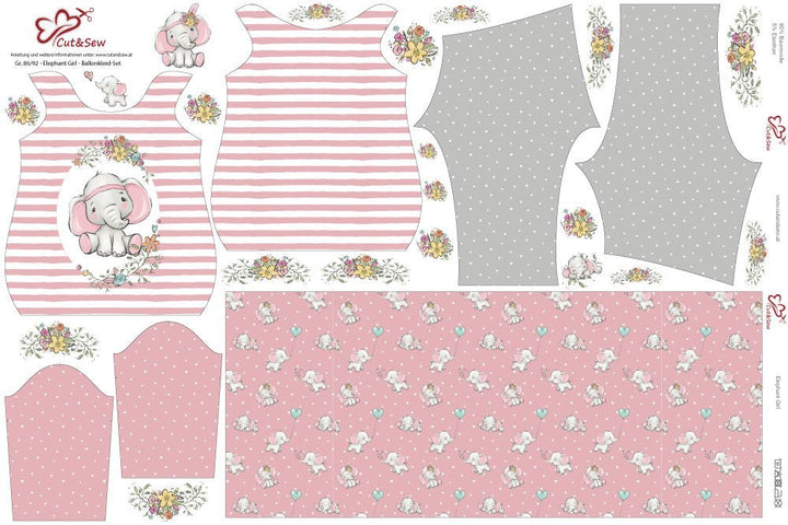 Ballonkleid-Set – Elephant Girl - Cut&Sew