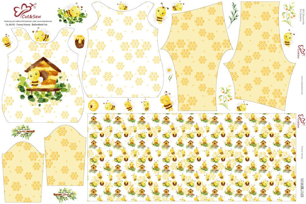 Ballonkleid-Set – Funny Honey - Cut&Sew