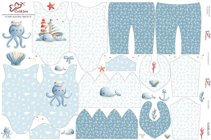 Baby Set – Ab ans Meer - Cut&amp;Sew