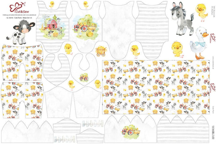Baby Set – Cute Farm - Cut&amp;Sew