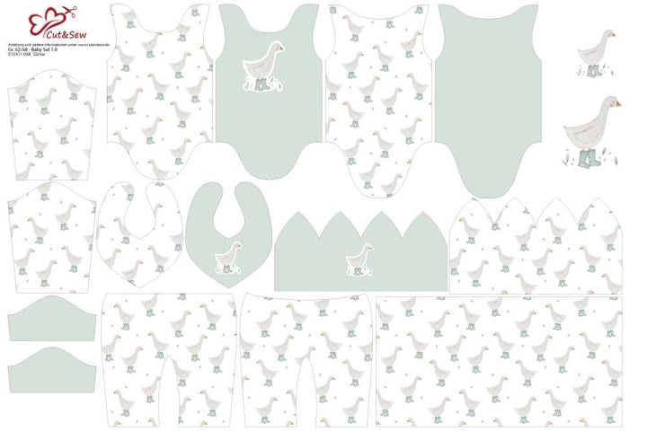 Baby Set - Gänse - Cut&amp;Sew