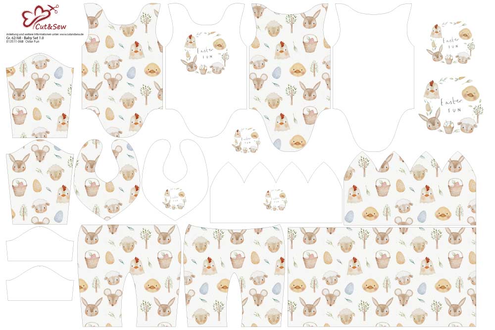 Baby Set - Oster Fun - Cut&amp;Sew