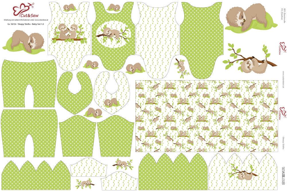 Baby Set – Sleepy Sloths - Cut&amp;Sew