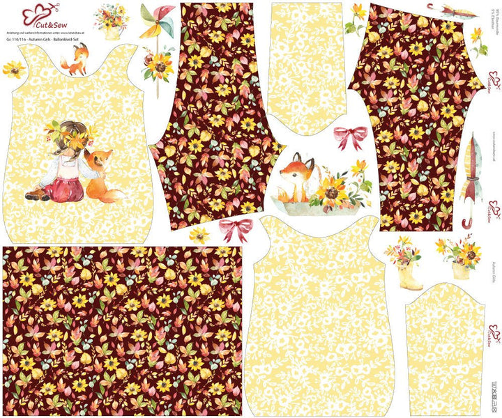 Ballonkleid-Set – Autumn Girls - Cut&amp;Sew
