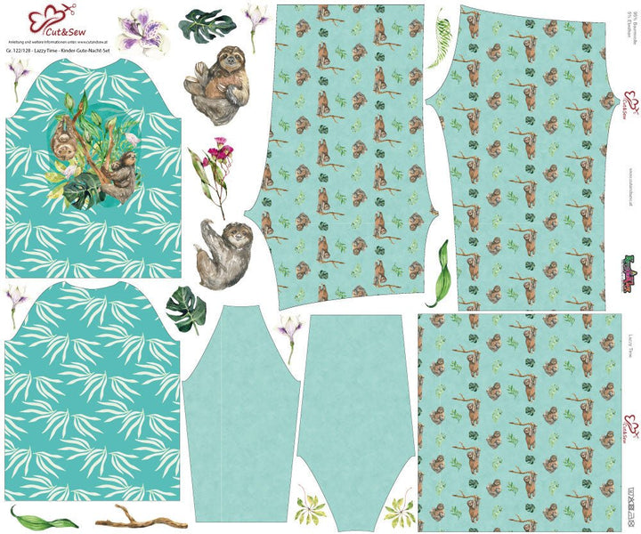 Kinder-Gute-Nacht-Set – Lazzy Time - Cut&amp;Sew