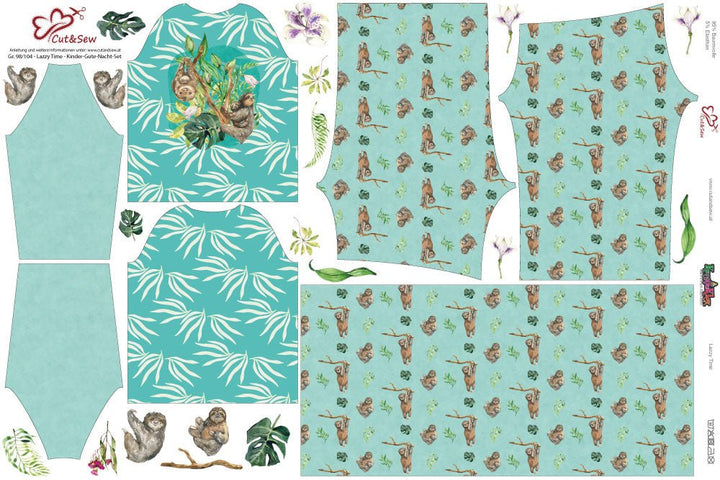 Kinder-Gute-Nacht-Set – Lazzy Time - Cut&amp;Sew