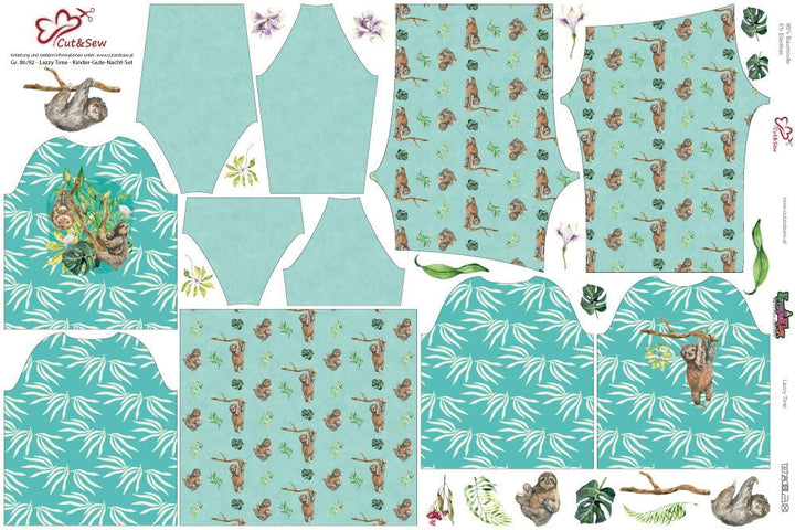Kinder-Gute-Nacht-Set – Lazzy Time - Cut&amp;Sew