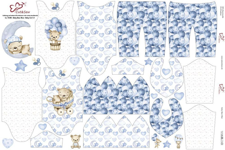 Baby Set – Baby Bear Blue - Cut&Sew