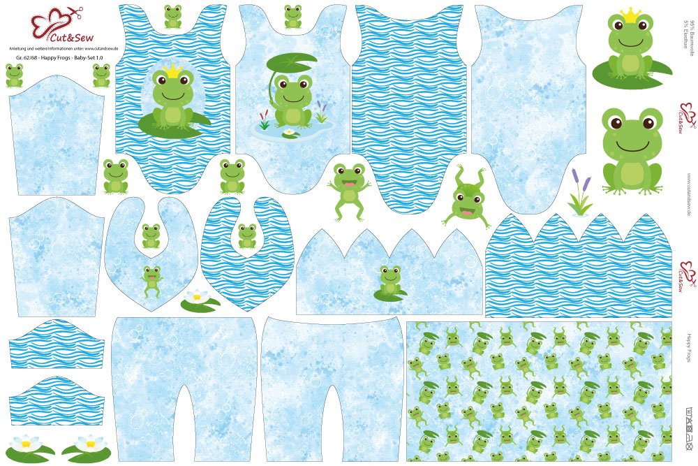Baby Set – Happy Frog - Cut&Sew