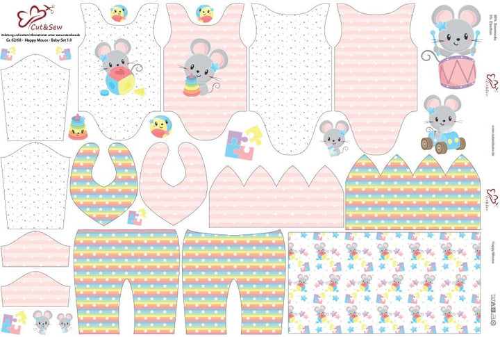 Baby Set – Happy Mouse - Cut&Sew