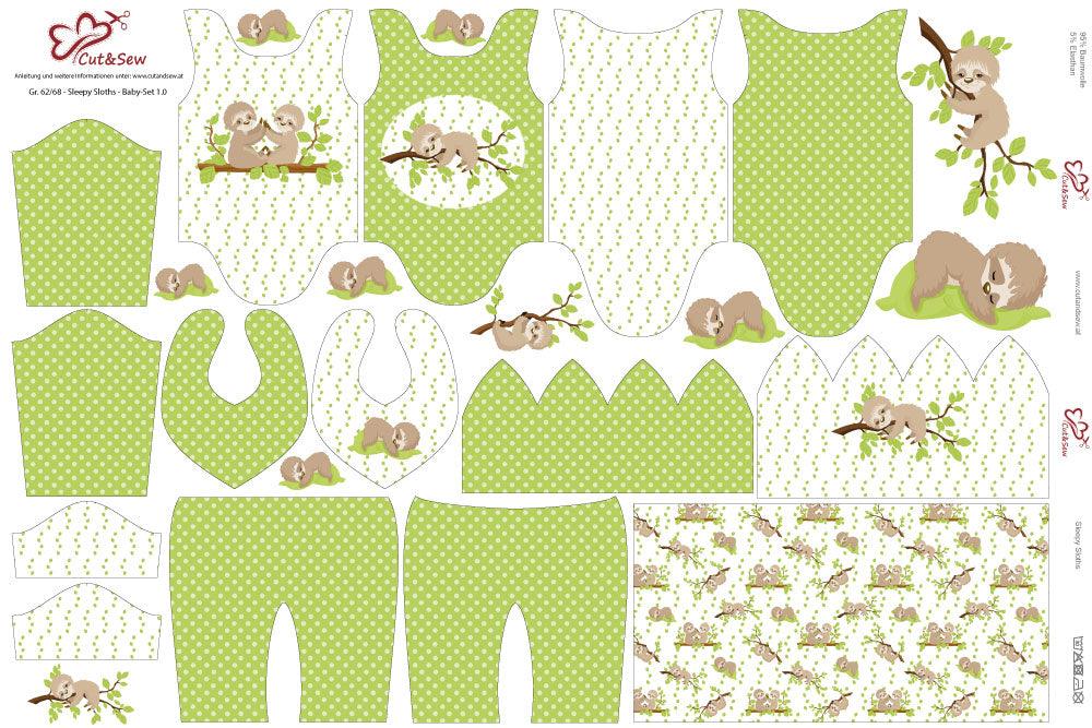 Baby Set – Sleepy Sloths - Cut&Sew