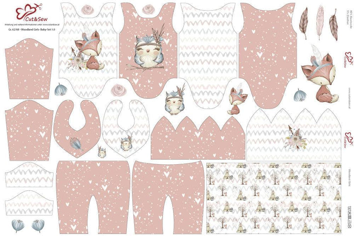 Baby Set – Woodland Girls - Cut&Sew