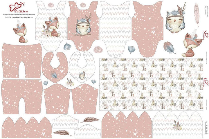 Baby Set – Woodland Girls - Cut&Sew
