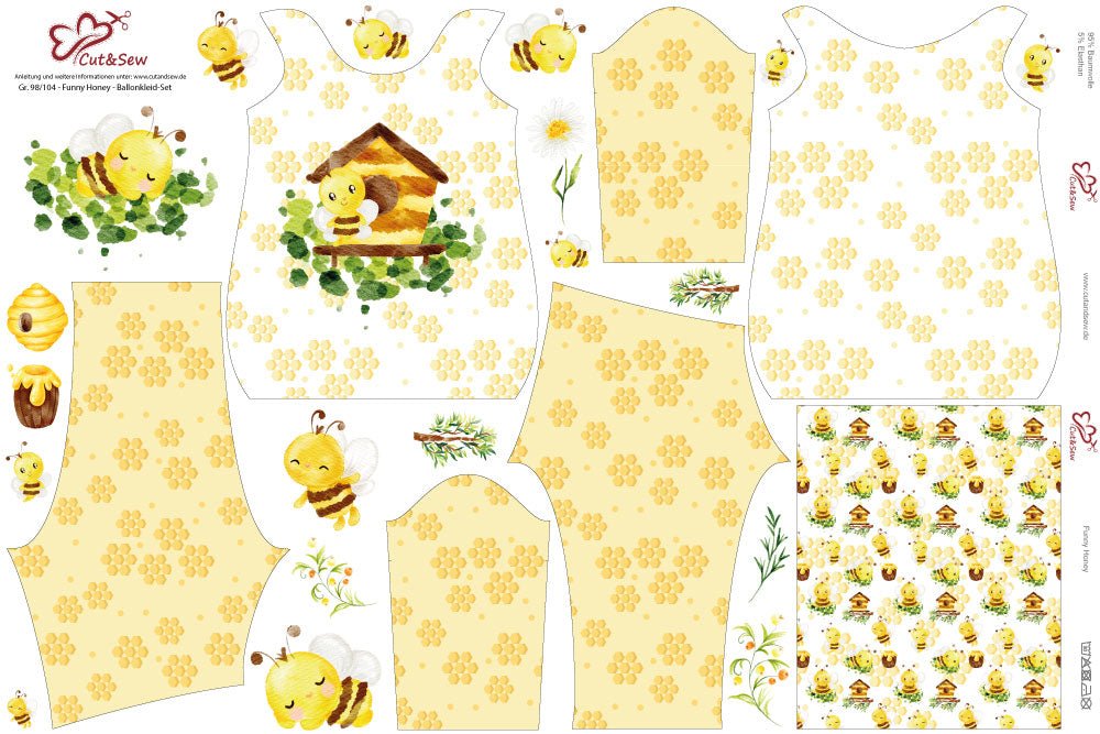 Ballonkleid-Set – Funny Honey - Cut&Sew
